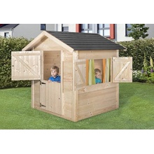 Spielhaus,Weka Kinderspielhaus Philipp natur 145x153cm Bild 1