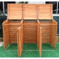Mlltonnenbox fr 3 Mlltonnen,Nadelholz,benedomi Bild 1