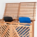 TecTake Mlltonnenbox Mlltonnenverk. fr 2 Tonnen Bild 1