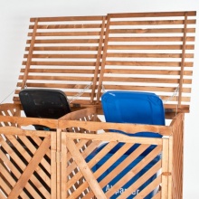 TecTake Mlltonnenbox Mlltonnenverk. fr 2 Tonnen Bild 1