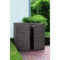 Mlltonnenbox in Holz fr zwei 120 ltr. Tonnen,RiBa Bild 1