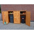 Mlltonnenbox BQ3 fr 3 Tonnen,Holz,Schner-Wohnen24 Bild 1