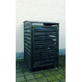 Mülltonnenbox Holz Vario III für 1 Tonne, PROMEX Bild 1