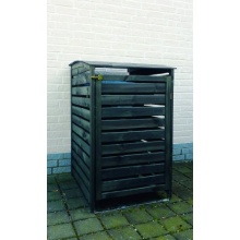 Mülltonnenbox Holz Vario III für 1 Tonne, PROMEX Bild 1
