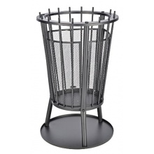 Design Feuerstelle 40x61 CM aus Metall mit Funkenschutz Bild 1