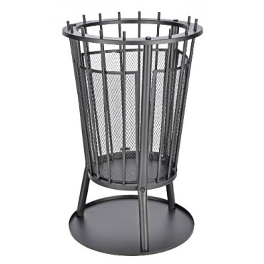 Design Feuerstelle 40x61 CM aus Metall mit Funkenschutz Bild 1