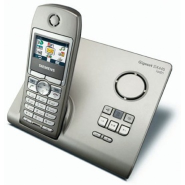 Siemens Gigaset SX445 isdn, silber, Schnurloses Telefon Bild 1