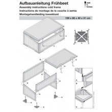 Gartentec Aufzucht Frhbeet Einfach 0,57 qm, Gutta Bild 1