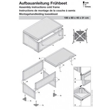 Gartentec Aufzucht Frhbeet Einfach 0,57 qm, Gutta Bild 1