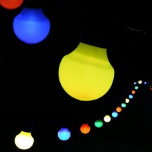 LED PARTY 12,50m,50 LEDs LICHTERKETTE KUGELN,F-H-S Bild 1