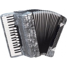 Weltmeister Piano Akkordeon Opal grauperloid Bild 1