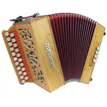 Scarlatti Accordions Melodeon D-G, Holz Bild 1