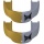 Tapout Football Mundschutz Senior Gold/Silver Bild 1