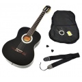Ts-Ideen 4/4 Akustik Klassik Konzert Gitarre Schwarz Bild 1