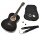 Ts-Ideen 4/4 Akustik Klassik Konzert Gitarre Schwarz Bild 1