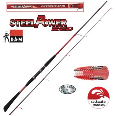 DAM STEELPOWER RED - EXTREME SPIN 2,60M Bootrute  Bild 1