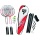 Talbot Torro Set Badminton 4-Attacker Netz RotWei  Bild 1