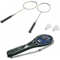 HUDORA Badmintonset 2 ALU-Schlger Tasche 2 Federblle Bild 1