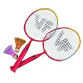 VICTOR Kinder BadmintonSchlger Mini-Set RotGelbWei Bild 1