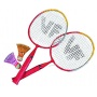 VICTOR Kinder BadmintonSchlger Mini-Set RotGelbWei Bild 1
