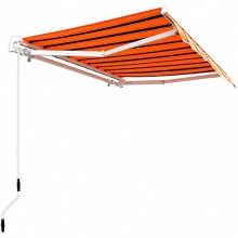 Aluminium Markise orange-schwarz 200x150 cm  Bild 1