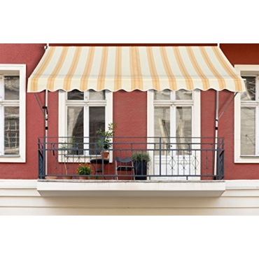 Premium Balkon Klemm Markise 3 x 1.2 m Bild 1