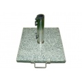 Sonnenschirmstnder 50kg Granit Edelstahl eckig 50cm  Bild 1