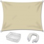 Sonnensegel Rechteck 2x3 HDPE CelinaSun sand beige Bild 1