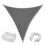 Sonnensegel Dreieck 5x5x5 PES wasserabweisend grau Bild 1
