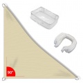 Sonnensegel Dreieck 4x4x5,65 HDPE CelinaSun sand beige Bild 1