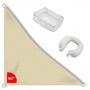 Sonnensegel Dreieck 4x4x5,65 HDPE CelinaSun sand beige Bild 1