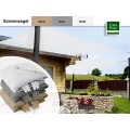 Sonnensegel dreieckig wetterbestndig wei 3x3x3m Bild 1