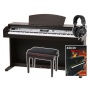 Classic Cantabile DP-400 Digitalpiano Rosenholz Bild 1