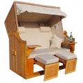 Homelux Strandkorb BC160-2 Deluxe Polyrattan Sylt  Bild 1