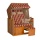 Strandkorb Nordsee Deluxe BUB bordeaux-natur karierter  Bild 1