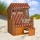 Strandkorb Nordsee Deluxe BUB bordeaux-natur karierter  Bild 2