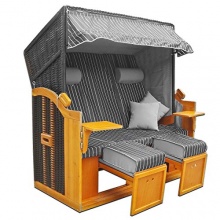 Homelux Strandkorb BC160-2  Sylt Ostsee 4x Kissen Bild 1