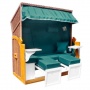 Homelux Strandkorb Polyrattan Sylt Ostsee 4x Kissen  Bild 1