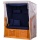 Strandkorb PE Rattan Grau Modell Ostsee Uni Grau Bild 2