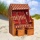 Strandkorb Ostsee bordeaux Geflecht natur Variante B Bild 2