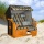 Strandkorb BALTIC AOD XXL anthrazit oliv-grau-wei  Bild 2