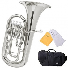 Mendini MEP-N Vernickelt B-Flat Euphonium Bild 1