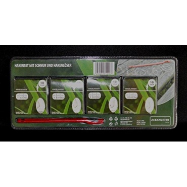XXL Angler-Set 80 Angelhaken, 2 Hakenlser Gr.4 von OC Bild 1