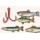 Laser Drillinge rot Drillingshaken Angelhaken, Paladin Bild 2