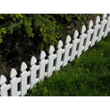 ZIERZAUN FRIESENZAUN ZAUN GARTENZAUN 2 m wei Bild 1