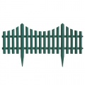 4 Stck Gartenzaun Beetumrandung Zaun 60,5x33cm - Grn Bild 1