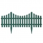4 Stck Gartenzaun Beetumrandung Zaun 60,5x33cm - Grn Bild 1