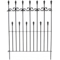 2er Set Zaunsteckteil Metall H 130 cm Rankgitter Bild 1