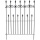 2er Set Zaunsteckteil Metall H 130 cm Rankgitter Bild 1