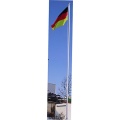 Aluminium Fahnenmast inkl. Deutschlandfahne (90 x 150 cm) Bild 1